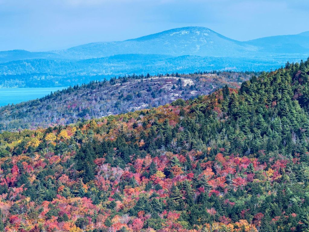 Acadia National Park in Maine herfstkleuren Acadia National Park in Maine herfstkleuren